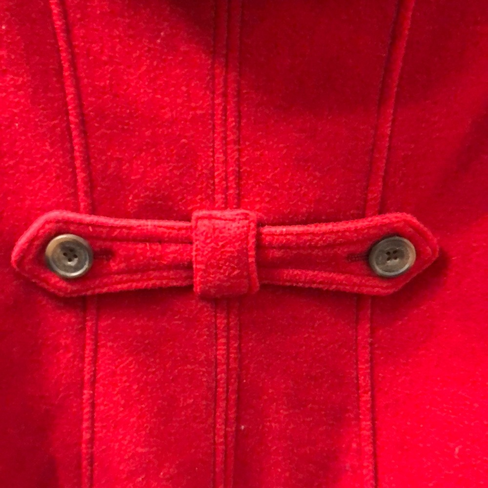 Aeropostale Red Wool Coat Size L - Picture 6 of 9